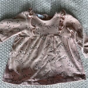 Zara pink sweatshirt dress 6-9 months
